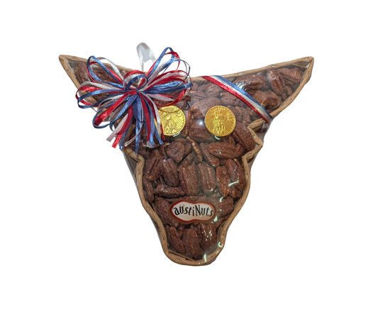 Small Longhorn Gift Basket (Cinnamon Sugar Pecan filled)